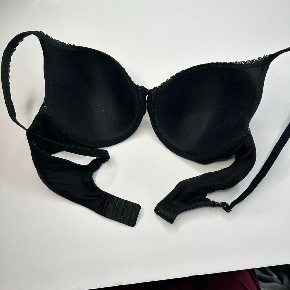 Victoria's Secret black lined perfect coverage bra Size 36C - Picture 3 of 6